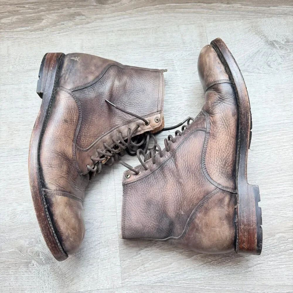 Frye Men Bowery Bal Laced Up Shoes (11D) Brown 3480529